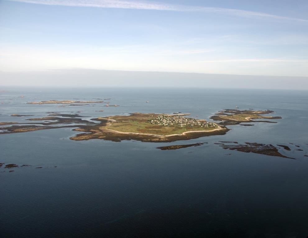 L'archipel de Molène vu du ciel dans le Parc naturel marin d'Iroise | Crédit : Julien Courtel / Office français de la biodiversité