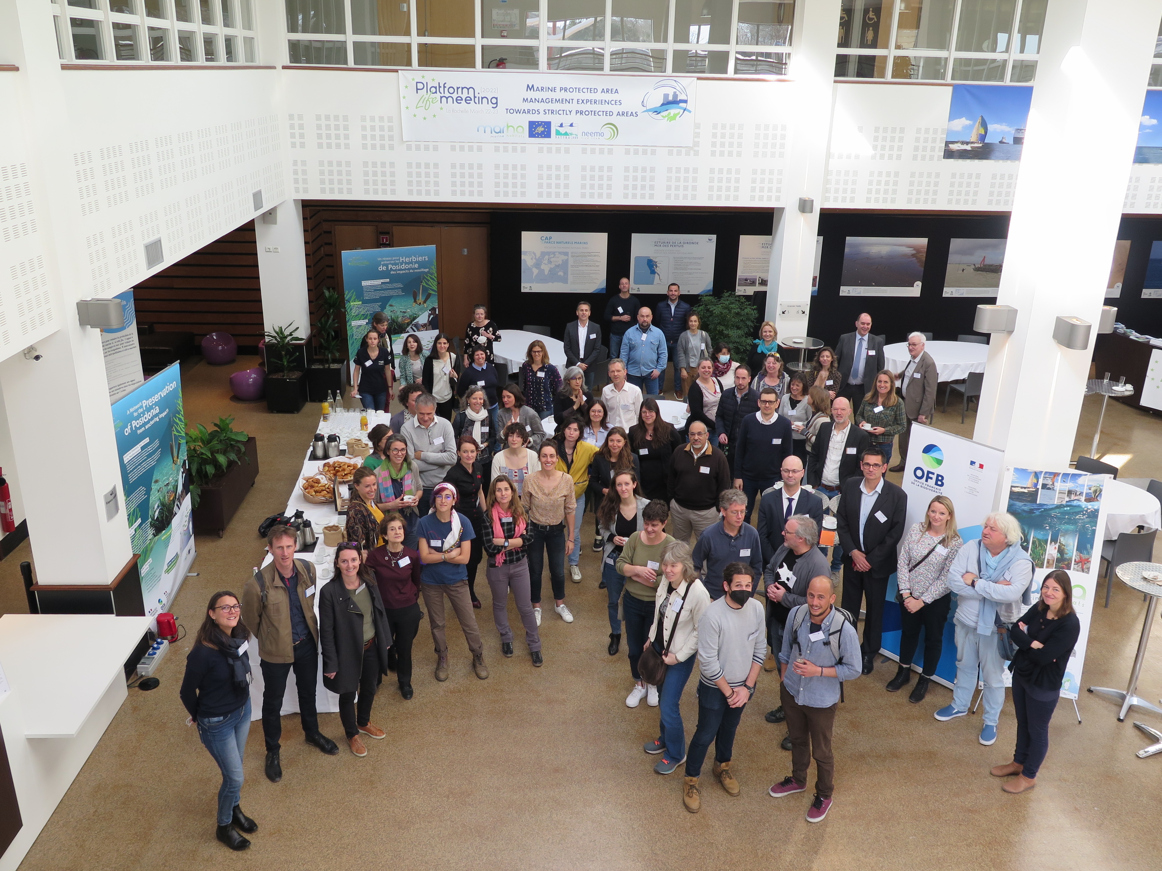 Les participants du séminaire à La Rochelle lors de la synthèse des expériences nationales sur la mise en place de zones de protection forte