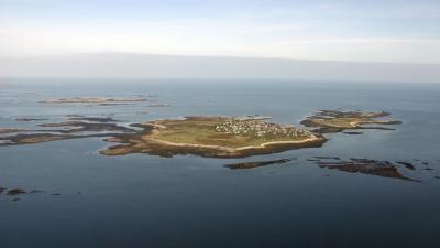 L'archipel de Molène vu du ciel dans le Parc naturel marin d'Iroise | Crédit : Julien Courtel / Office français de la biodiversité