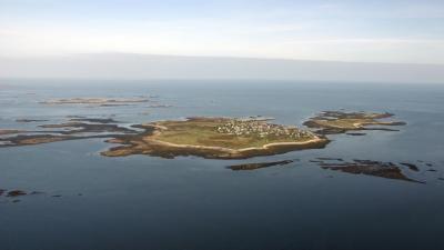 L'archipel de Molène vu du ciel dans le Parc naturel marin d'Iroise | Crédit : Julien Courtel / Office français de la biodiversité